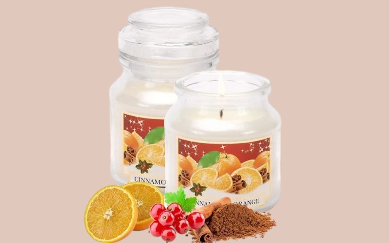 Nến thơm tinh dầu Bartek Candles hương cam, táo, quế