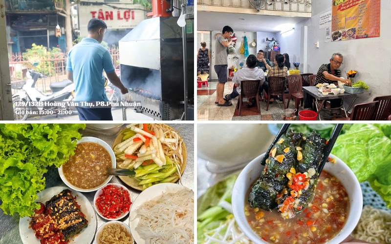 Quán Bò nướng lá lốt mỡ chài đường ray với tên gọi thân thương là Na - một quán ăn nhỏ nằm trên đường Hoàng Văn Thụ, quận Phú Nhuận.