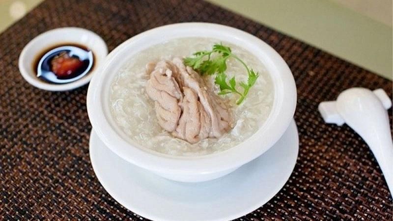 Pig brain porridge