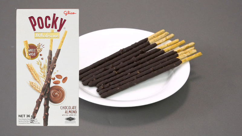 Bánh que Glico Pocky ngon khỏe đẹp vị socola hạnh nhân