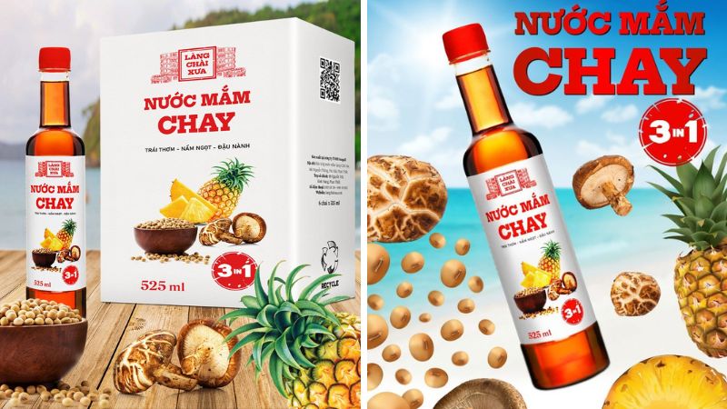 Nước mắm chay 3 trong 1 Làng Chài Xưa