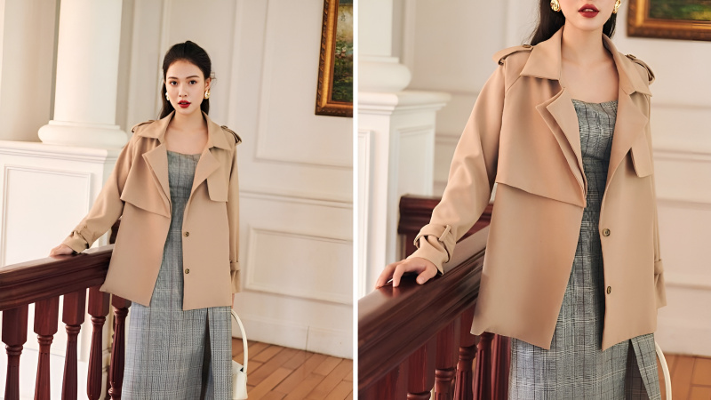 Áo măng tô nữ FM Style blazer khoác dáng ngắn chất kaki xịn phối nút thời  trang thu đông Hàn Quốc sang chảnh 210925021 - Áo vest, blazer nữ |  ThờiTrangNữ.vn
