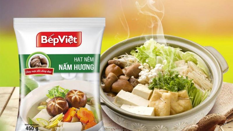 Hạt nêm chay nấm hương Bếp Việt