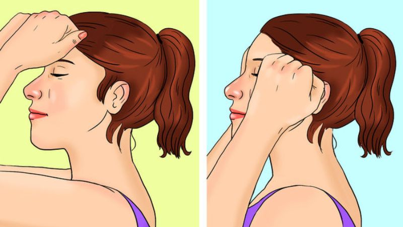 Forehead Stretch exercise