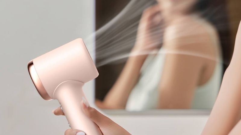 Blow dry with an ion hair dryer