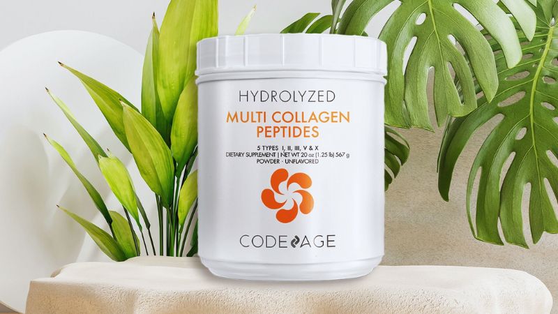 Bao bì, thiết kế của bột uống collagen Codeage Hydrolyzed Multi Collagen Peptides Powder