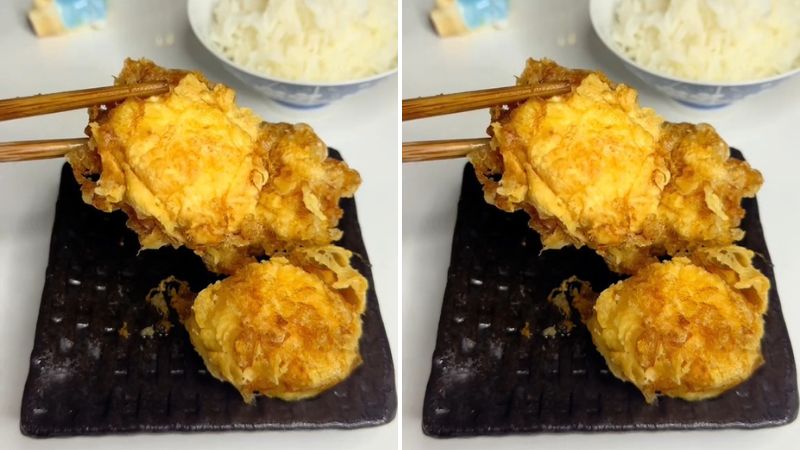 Cách làm trứng chiên tempura nổi tiếng từ truyện tranh Nhật Bản