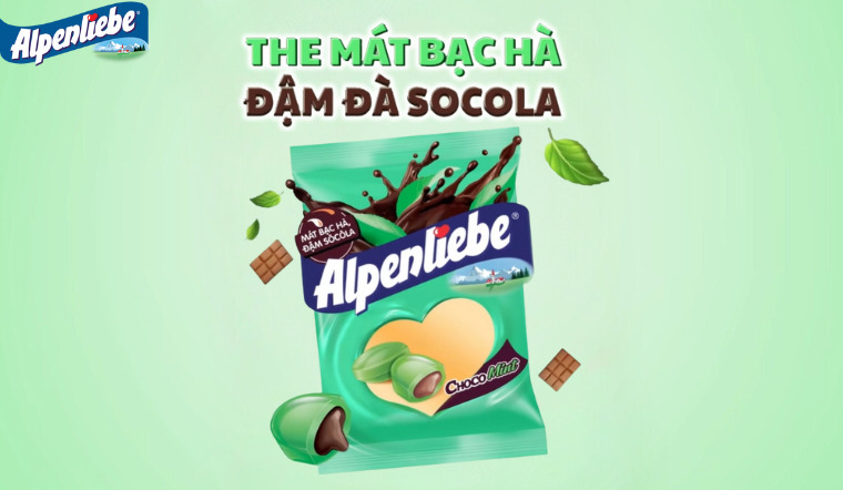 Alpenliebe ra mắt siêu phẩm Chocomint dành cho fan cuồng bạc hà và socola