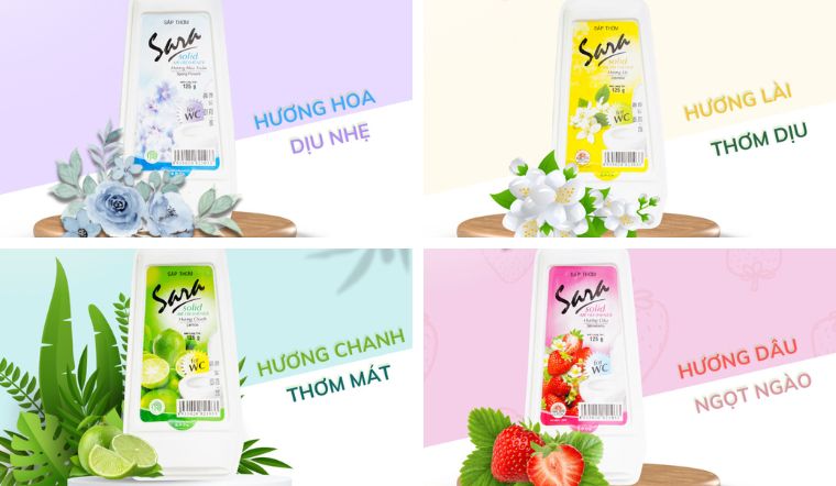 Khử mùi hôi, chống ẩm mốc với sáp thơm Sara