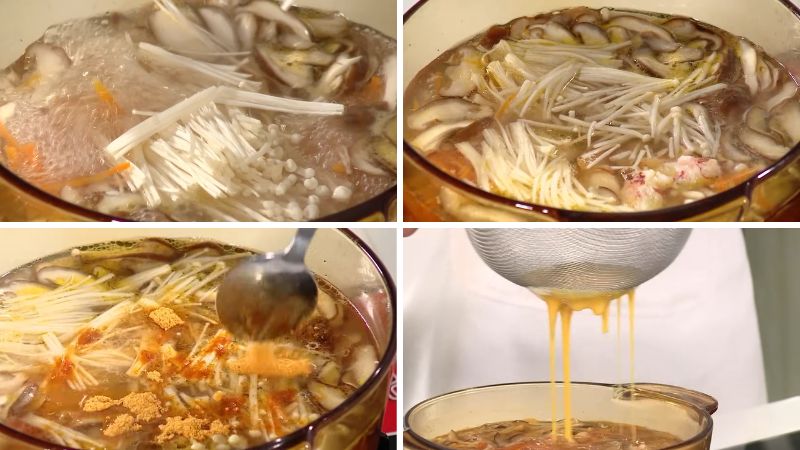  Nấu súp cua
