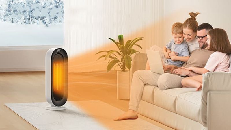 Use the space heater in a well-ventilated area