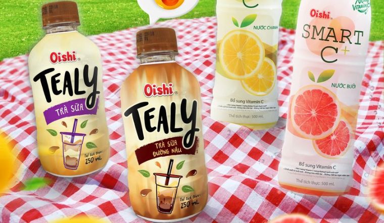 Oishi nay có trà sữa Tealy với 2 hương vị trendy, ngon mê ly