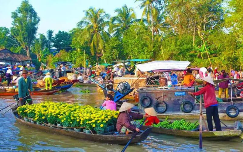 Khu du lịch chợ nổi Ngã Năm