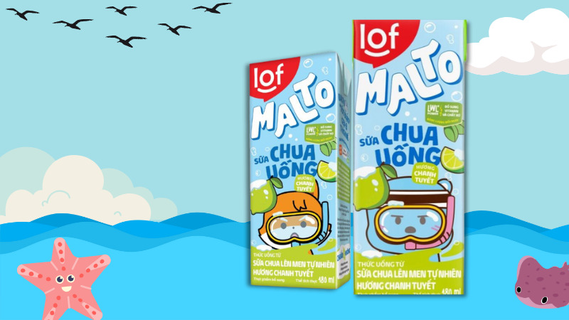 Sữa chua uống Lof Malto vị chanh tuyết