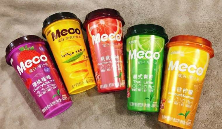 Trà trái cây MECO với 4 phiên bản hương vị nước trái cây thật mới