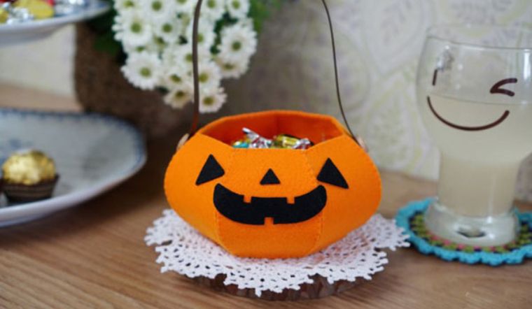 Cách làm túi đựng kẹo Halloween bằng vải nỉ dễ thương, đơn giản cho bé