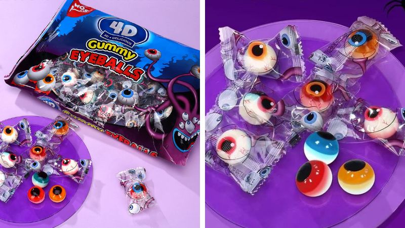 Kẹo dẻo Halloween 4D con mắt Eyeballs AMOS