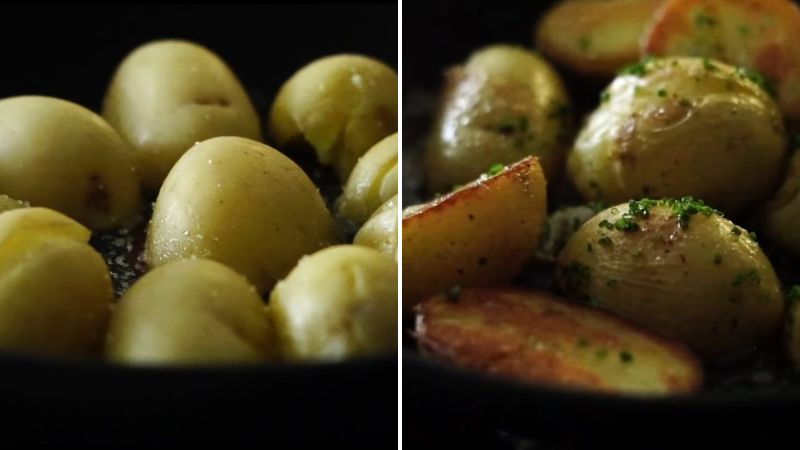 Áp chảo khoai tây
