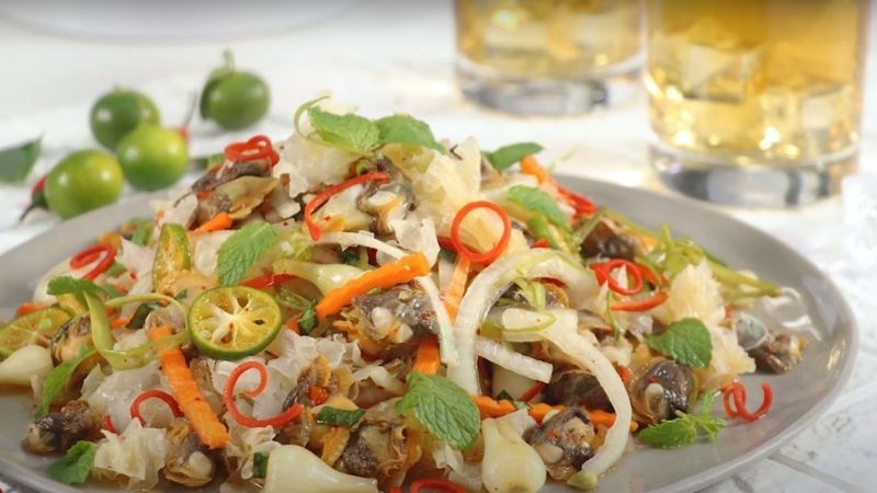Sweet and Sour Razor Clam Salad