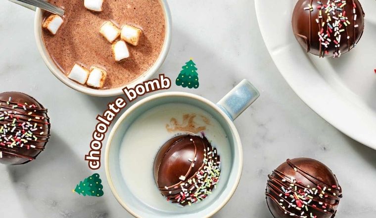 Cách làm chocolate bomb cực HOT HIT mùa Giáng sinh này