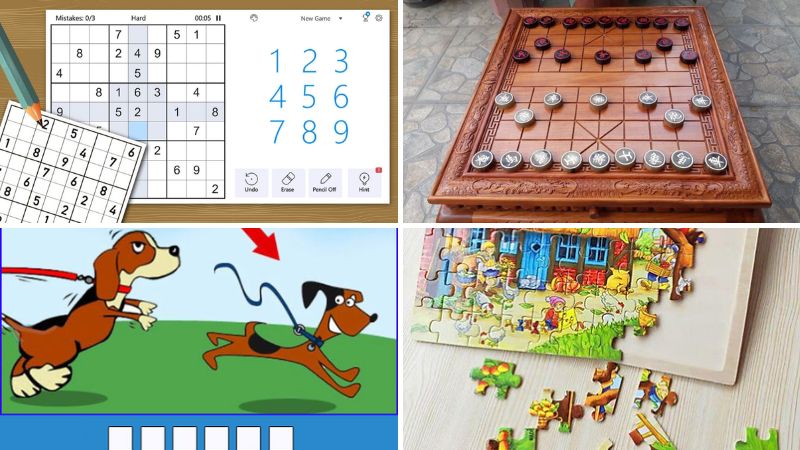 Chơi Sudoku và tham gia nhiều hoạt động thú vị khác