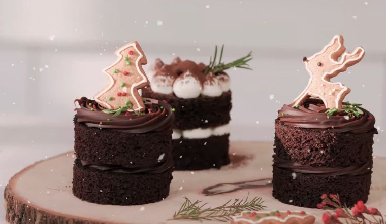 Khéo tay làm bánh socola Noel phong cách Rustic vừa xinh vừa ngon