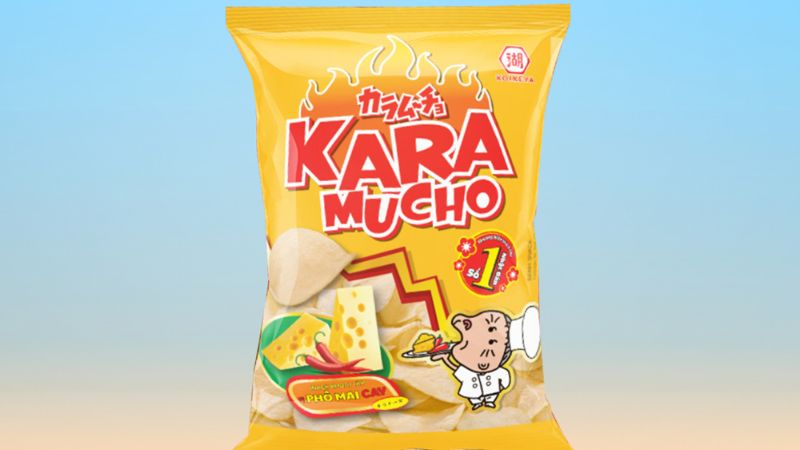 Snack khoai tây vị phô mai cay Karamucho Koikeya