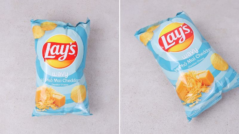 Snack khoai tây vị phô mai cheddar Lay's Wavy