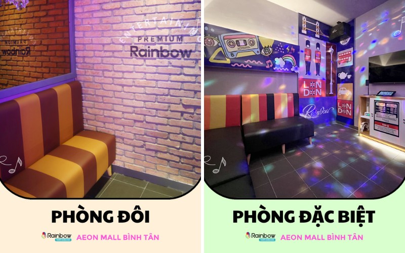 Bảng giá Rainbow Noraebang tại AEON Mall Bình Tân