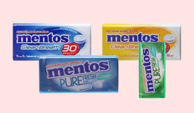 Kẹo ngậm Mentos mang đến cảm giác the mát đầy cuốn hút