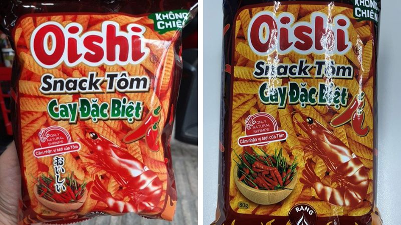 Snack tôm cay đặc biệt Oishi