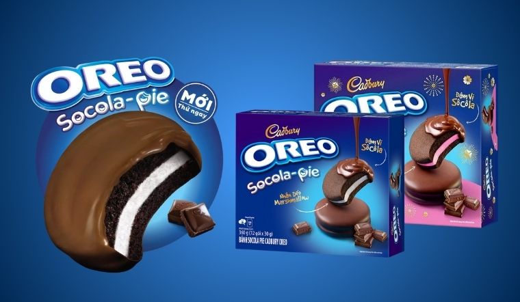 Tận hưởng Oreo Socola Pie mềm mịn, dẻo thơm, ngon khó cưỡng