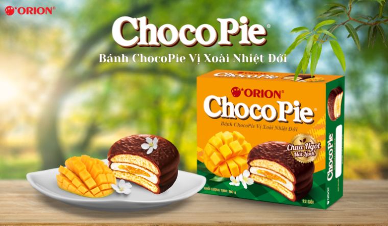 Khám phá hương vị chua ngọt sảng khoái từ ChocoPie Vị Xoài Nhiệt Đới mới