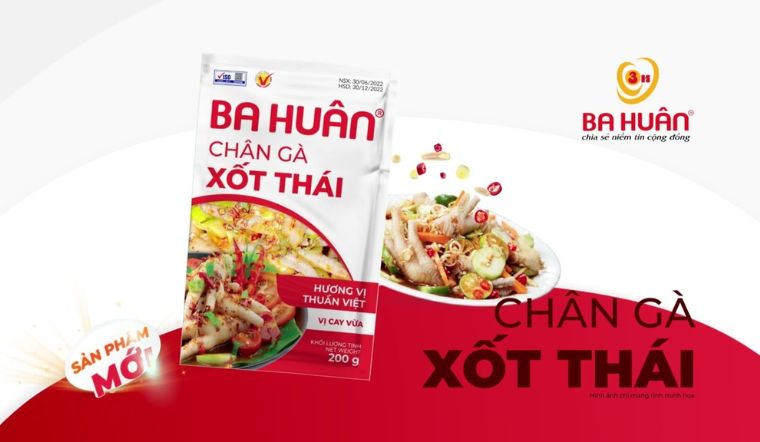 Thử ngay 3 hương vị chân gà chế biến sẵn từ Ba Huân