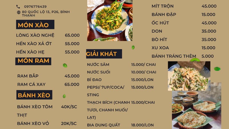 Gò Da Quán là một quán ăn chuyên phục vụ các món ăn đặc sản miền Trung