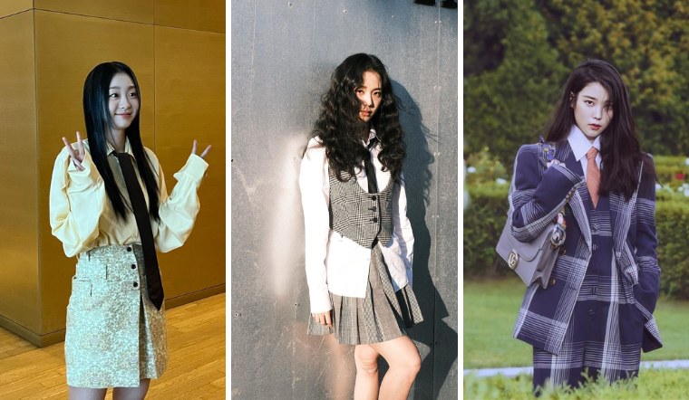Mỹ nhân Hàn chọn cà vạt để 'nâng tầm' xu hướng thời trang office-core