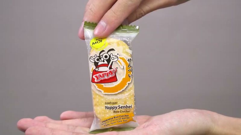 Bánh gạo YappySenbei giòn tan với vị ngọt dịu