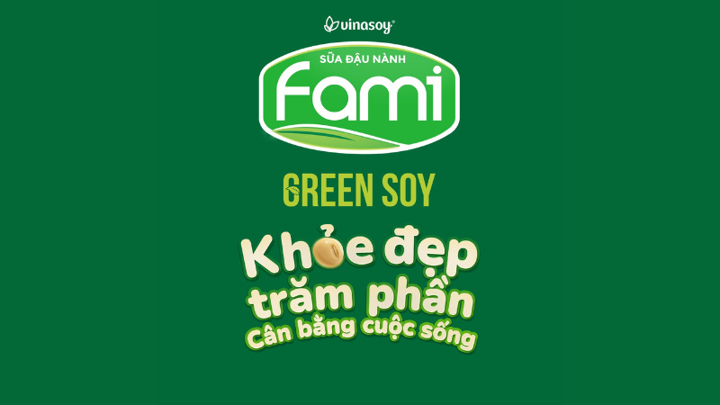 Khởi đầu ngày mới tràn đầy năng lượng cùng sữa đậu nành Fami Green Soy mới