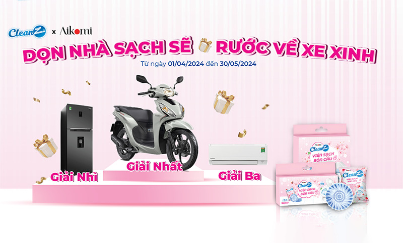 Dọn nhà sạch sẽ - Rước về xe xinh cùng Viên sạch bồn cầu CleanZ