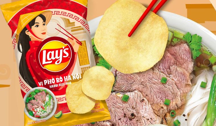 Lay's ra mắt snack khoai tây vị phở bò Hà Nội giòn ngon, đậm vị mới