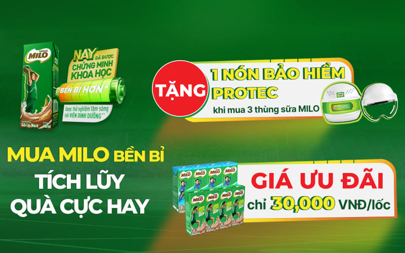 Từ 12/04 - 10/05/2024, mua Milo bền bỉ tích lũy quà cực hay Từ 12/04 - 10/05/2024, mua Milo bền bỉ tích lũy quà cực hay