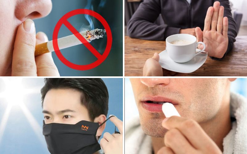 Một số thói quen hạn chế môi thâm cho nam