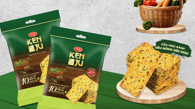 Kenju Richy vị rau củ được làm từ 10 loại rau củ giàu dinh dưỡng