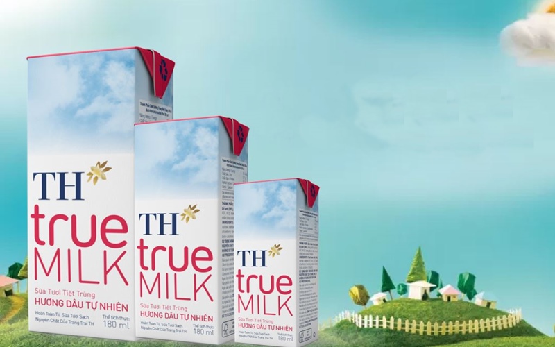 Sữa tươi tiệt trùng hương dâu TH true MILK