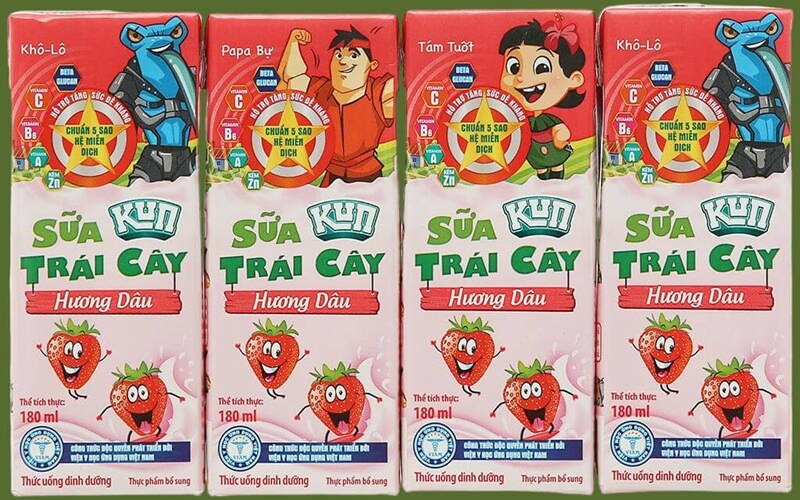 Sữa trái cây Lif Kun hương dâu