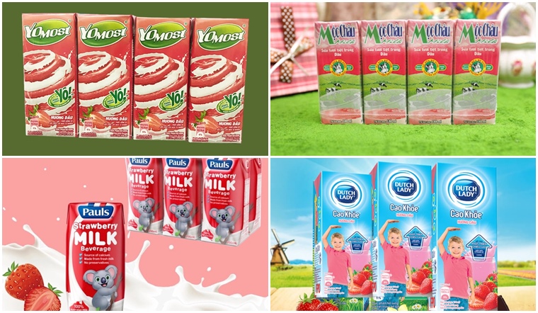 Top 8 sữa tươi vị dâu giàu dưỡng chất tự nhiên tốt nhất hiện nay