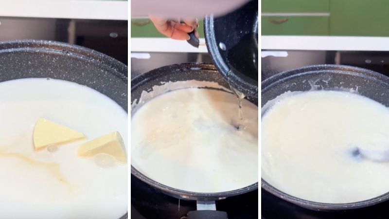 Làm hỗn hợp kem cheese