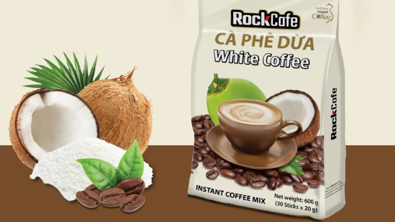 RockCafe - Cà phê Dừa White Coffee