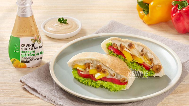 Bánh mì Pita Mayo chay