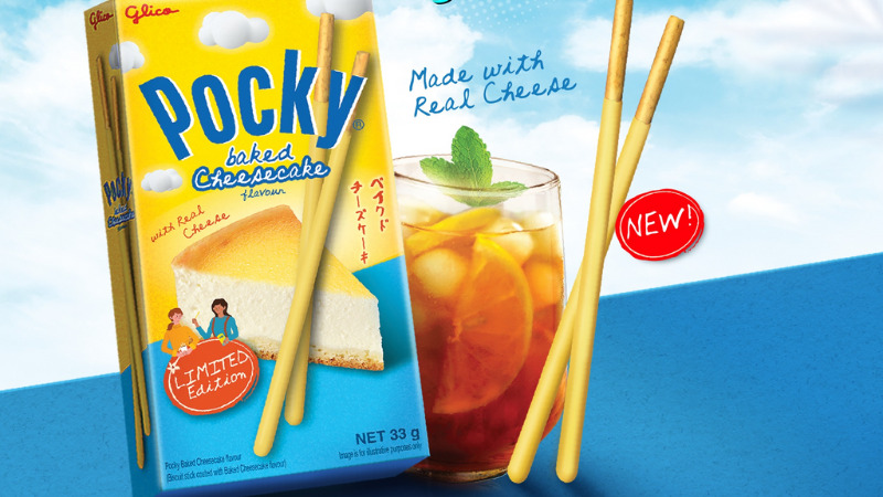 Bánh Pocky Cheese với sự kết hợp giữa kem phô mai và que bánh giòn tan 